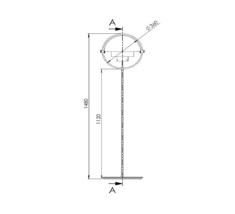 Multi lite louis weisdorf lampadaire floor light  gubi 007 04131   design signed 47549 product