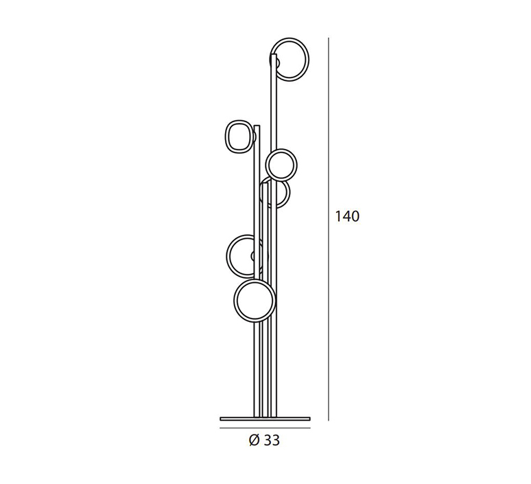 Nabila 552 66 corrado dotti lampadaire floor light  tooy 55266 c2c41clear  design signed nedgis 123062 product