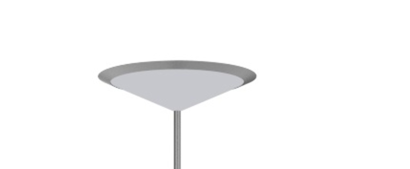 Lampadaire narciso gris led dim 3000k 1500 lm o32cm h130cm penta normal