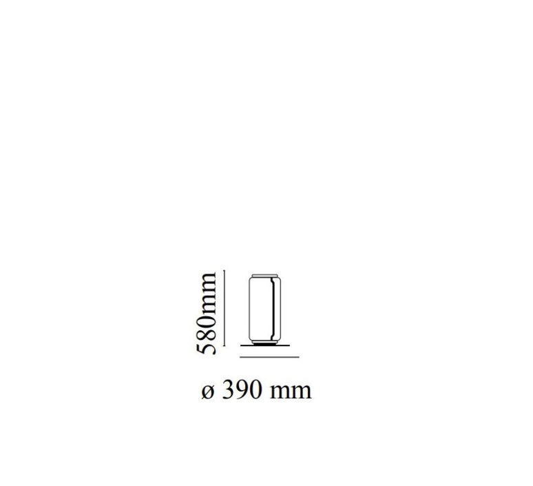 Noctambules floor 1 cylindre haut petite base  konstantin grcic lampadaire floor light  flos f0285000  design signed nedgis 96603 product