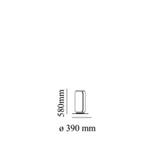 Noctambules floor 1 cylindre haut petite base  konstantin grcic lampadaire floor light  flos f0285000  design signed nedgis 96603 thumb