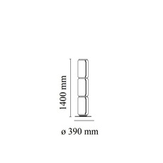 Noctambules floor 3 cylindres bas petite base  konstantin grcic lampadaire floor light  flos f0290000  design signed nedgis 96617 thumb