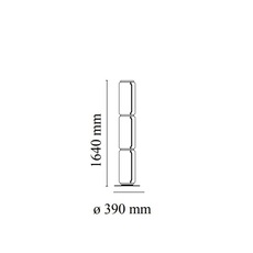 Noctambules floor 3 cylindres hauts petite base  konstantin grcic lampadaire floor light  flos f0287000  design signed nedgis 96589 thumb