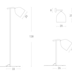 Odile paolo cappello lampadaire floor light  lumen center italia odi10127  design signed 52580 thumb