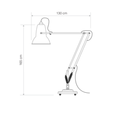 Original 1227 giant george carwardine anglepoise 31751 luminaire lighting design signed 206279 thumb