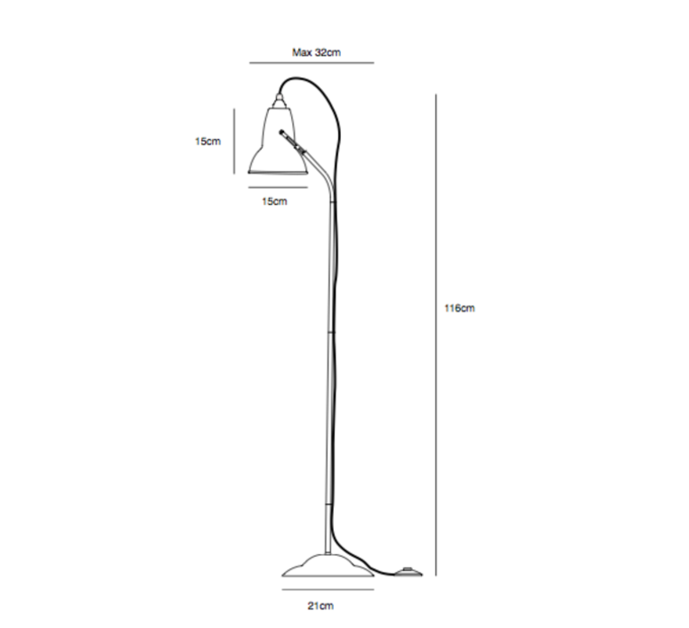 Original 1227 george carwardine lampadaire floor light  anglepoise 31645  design signed 40864 product