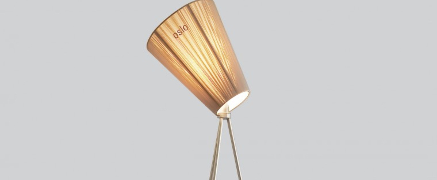 Lampadaire oslo wood beige acier h165cm northern lighting normal