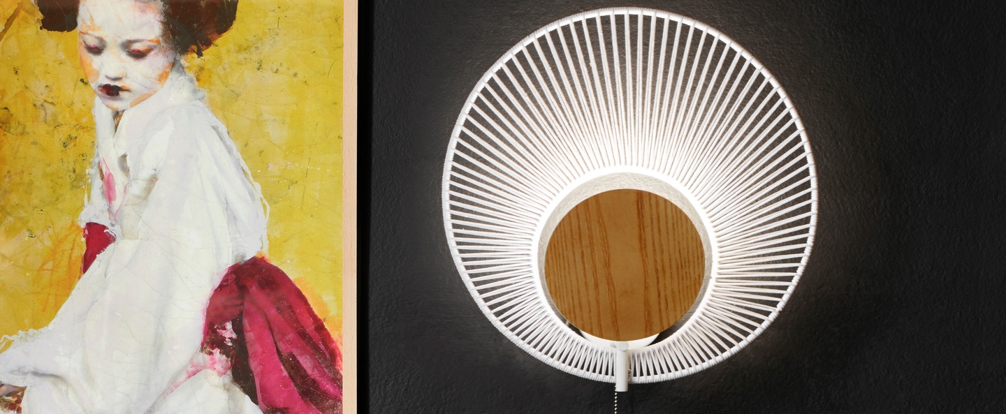 banner-image Lampadaire oyster blanc chene o40cm h154cm forestier normal