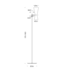 Parliament charles le corbusier lampadaire floor light  nemo lighting par edw 21  design signed 58058 thumb