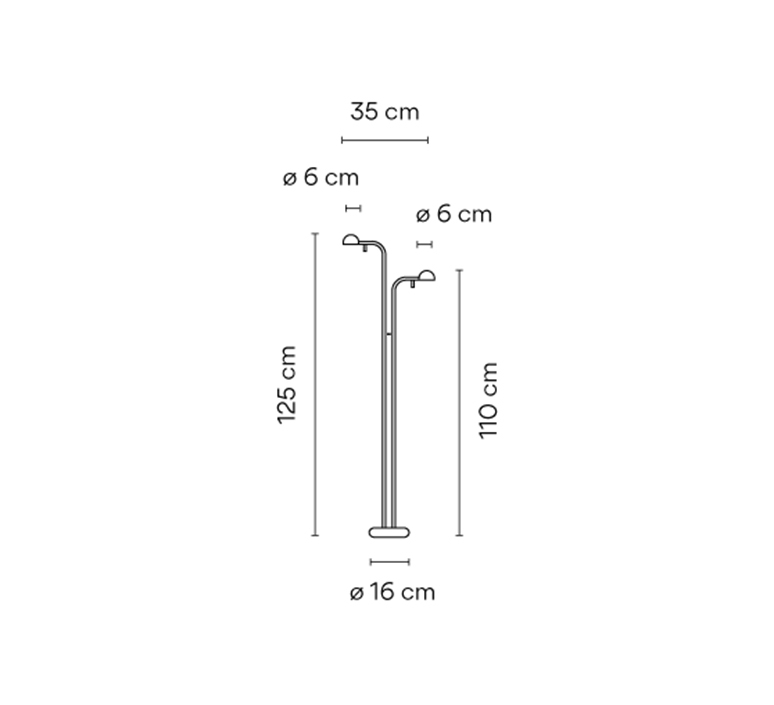 Pin 1665 ichiro iwasaki 076a155e ec71 4530 8953 c526400aaa5f lampadaire floor light  vibia 166504 10  design signed nedgis 109614 product