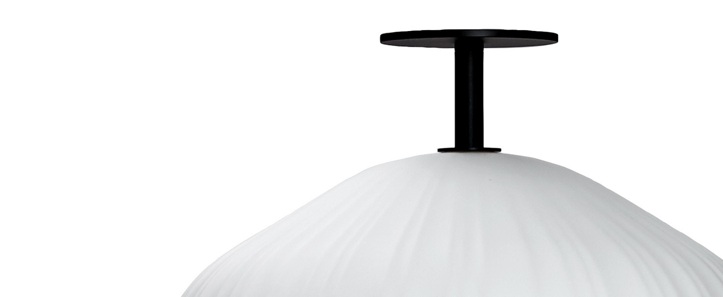 Lampadaire plissee noir et blanc o40cm h92cm classicon normal