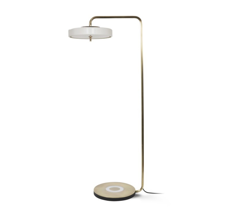 Revolve  lampadaire floor light  bert frank revolve floor lamp white  design signed 36010 product