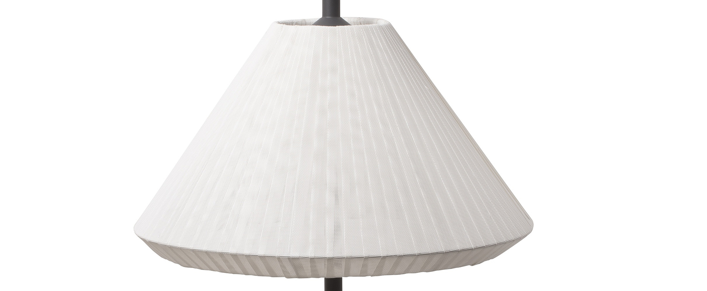 Lampadaire saigon lampadaire t71 blanc ip65 o67cm h120cm faro normal