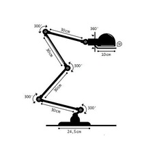 Signal 4 bras jean louis domecq lampadaire floor light  jielde si433 ral1016  design signed 84339 thumb