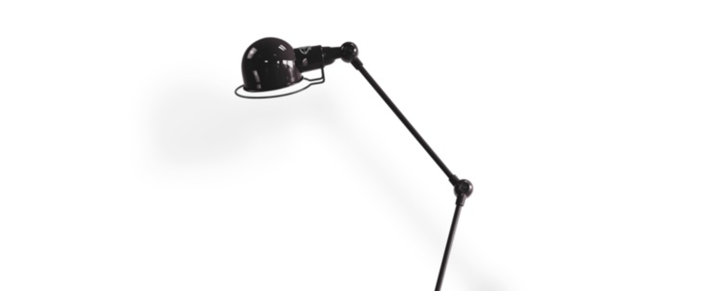 Lampadaire signal si833 noir brillant o24 5cm h110cm jielde normal