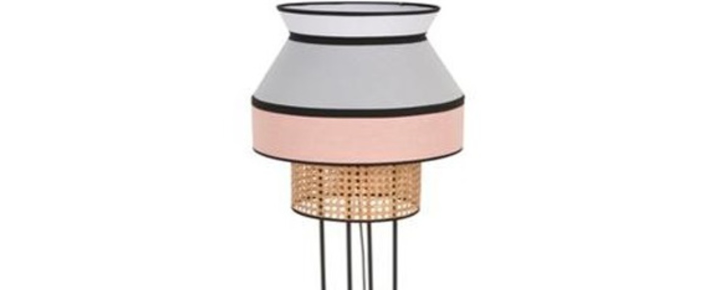 Lampadaire singapour rose gris blanc o40cm h158cm market set normal