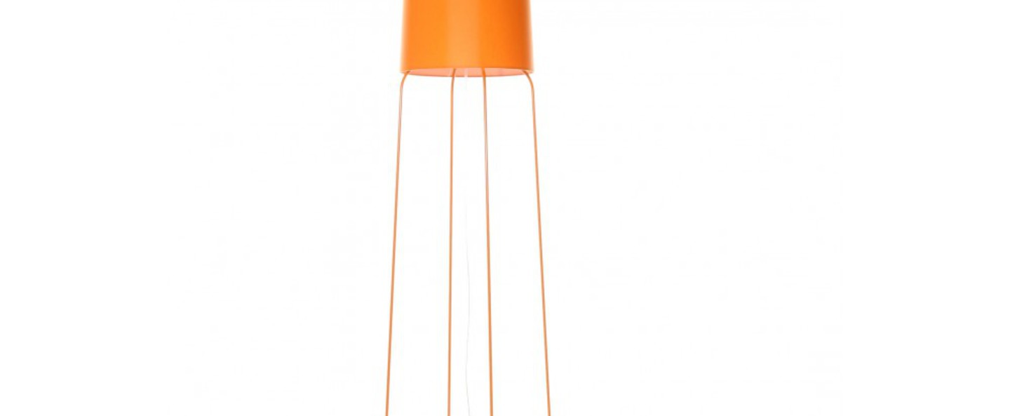 Lampadaire slimsophie orange dimmable h176cm fraumaier normal