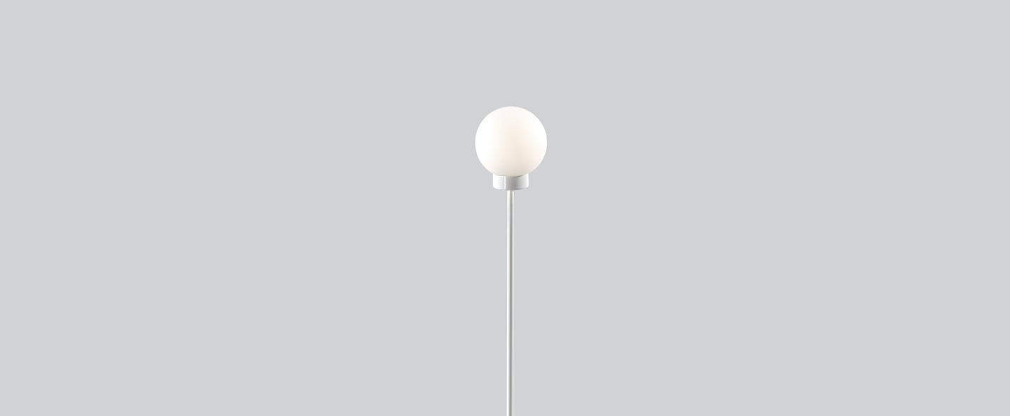 Lampadaire snowball blanc h117cm l15cm northern lighting normal