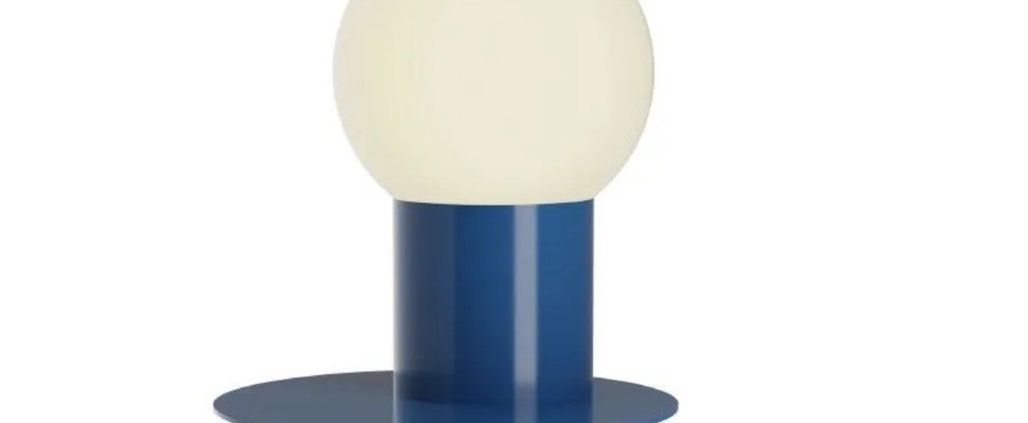 Lampadaire soeur table bleu ral 5003 l22cm h90cm laurence du tilly normal