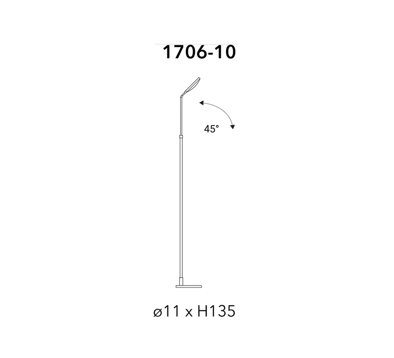 Spoon umberto asnago lampadaire floor light  penta 1706 10 1122 dxne  design signed nedgis 166989 product