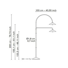 Standing lamp marble n 3 quel designer  lampadaire  valerie objects v9023003 900  design signed nedgis 185849 thumb