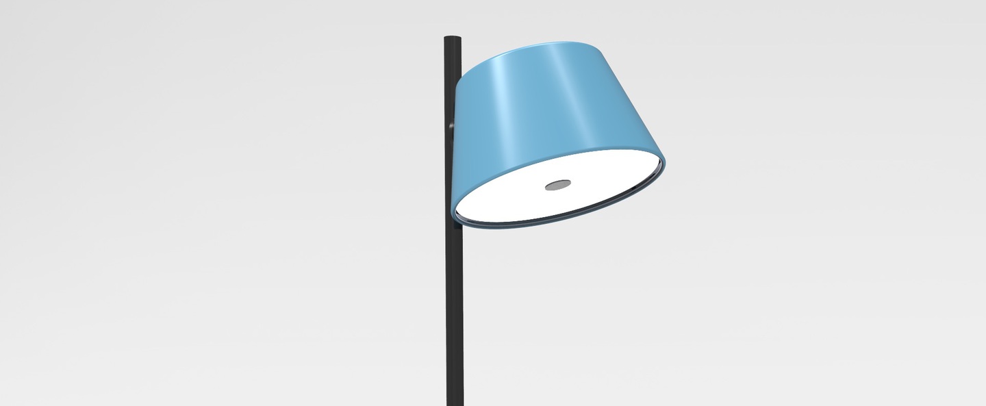 Lampadaire tam tam p bleu h116cm marset normal