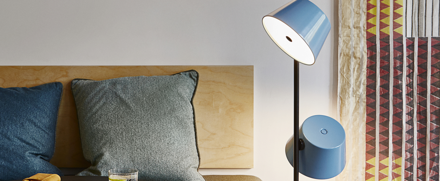 banner-image Lampadaire tam tam p3 bleu h160cm marset normal
