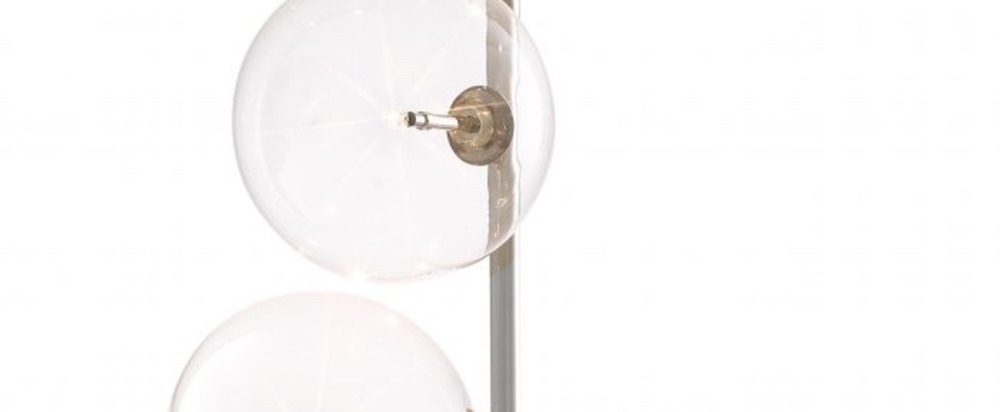 Lampadaire tempo nickel marbre noir o44cm h190cm eichholtz normal