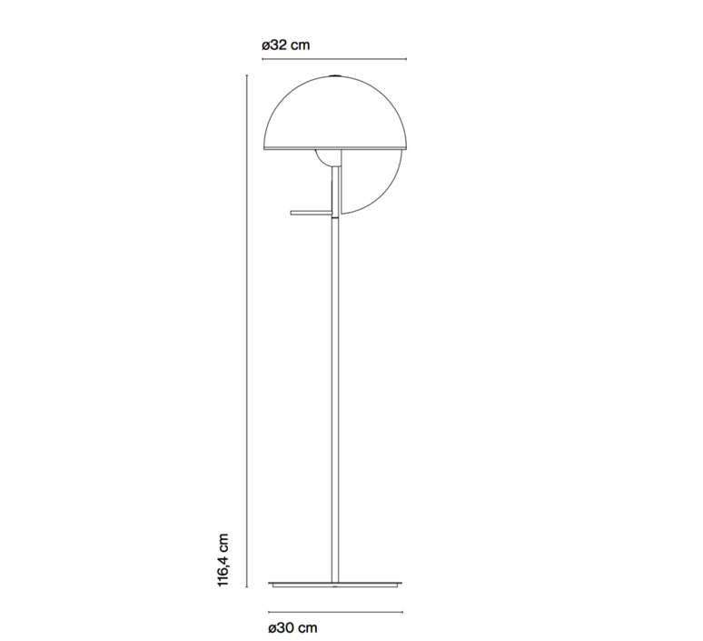 Theia p mathias hahn lampadaire floor light  marset a672 004   design signed 36623 product