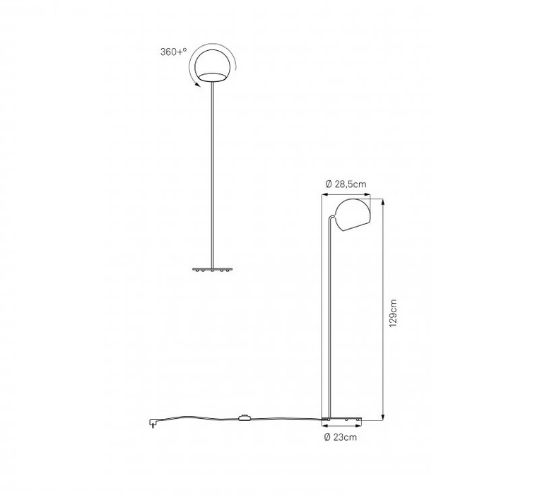 Tilt globe jjoo lampadaire floor light  nyta tilt floor globe white  design signed 46477 product