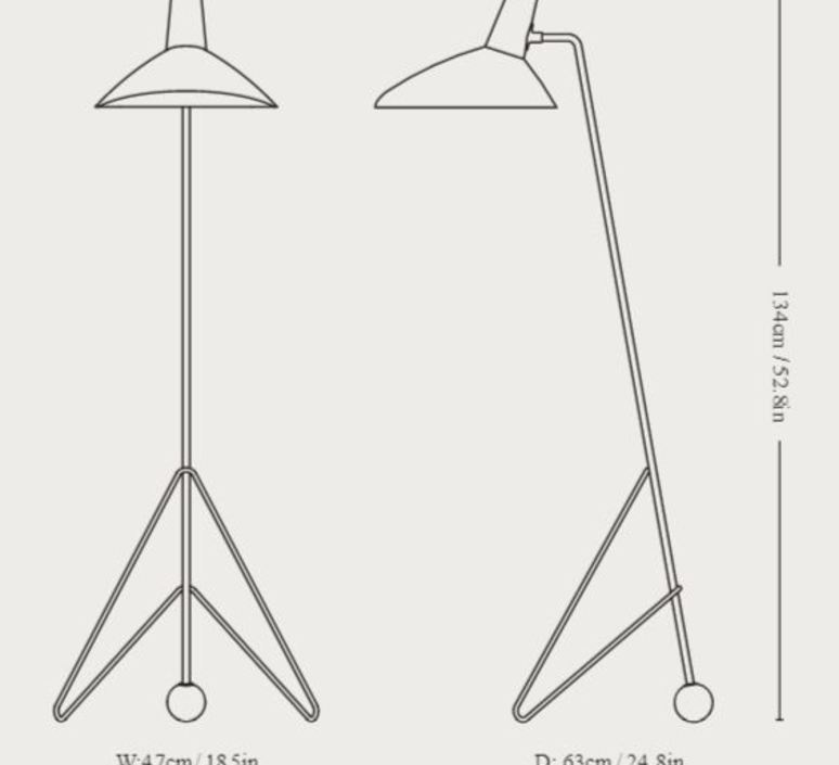 Tripod hm8 hvidt molgaard lampadaire floor light  andtradition 14080094  design signed nedgis 82438 product