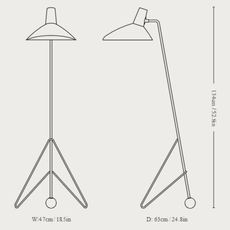 Tripod hm8 hvidt molgaard lampadaire floor light  andtradition 14080094  design signed nedgis 82438 thumb