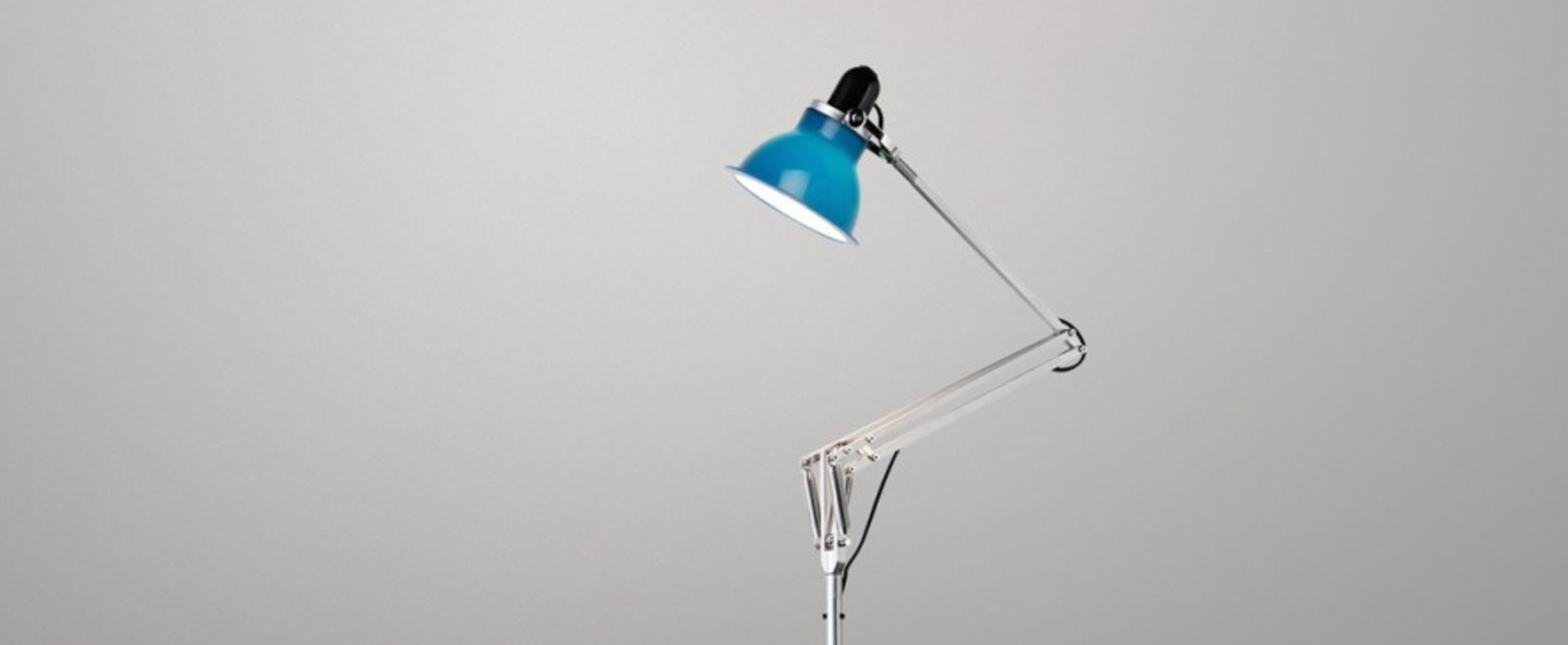 Lampadaire type 1228 bleu marine h138cm anglepoise normal