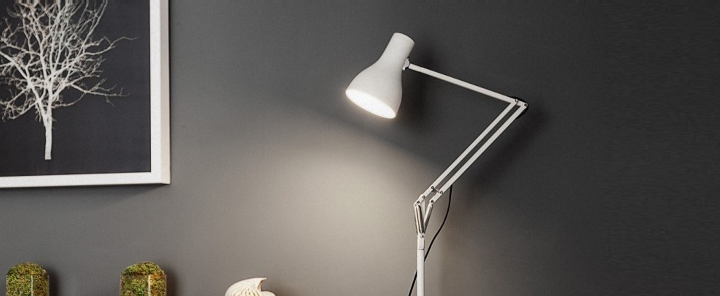 Lampadaire type 75 blanc h154cm anglepoise normal