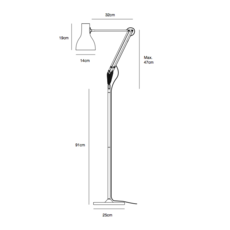 Type 75 sir kenneth grange anglepoise 31243 luminaire lighting design signed 25884 thumb