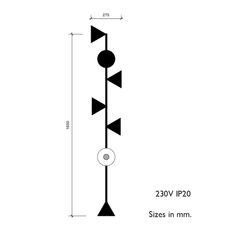 Vertical 1 gwendolyn et guillane kerschbaumer lampadaire floor light  areti vertical 1 laiton  design signed nedgis 64593 thumb