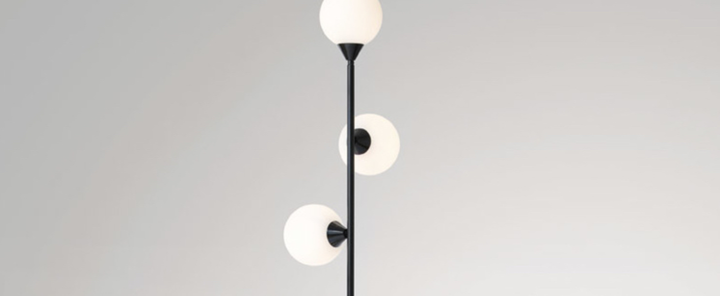 Lampadaire vertical 1 noir o13 5cm h180cm atelier areti normal