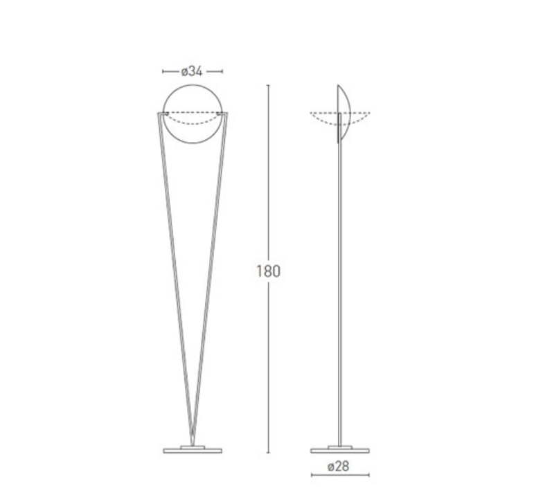 Victory studio artoff lampadaire floor light  lumen center italia vict153l  design signed nedgis 146123 product