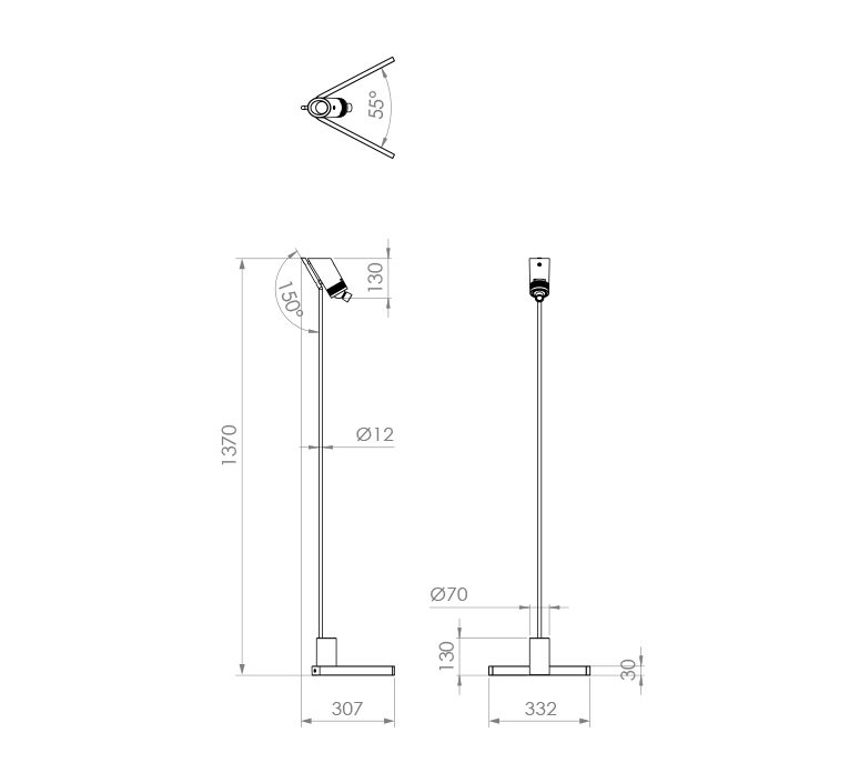 Vision 20 20 studio dcw lampadaire floor light  dcw vision 20 20 floor bl  design signed nedgis 129642 product