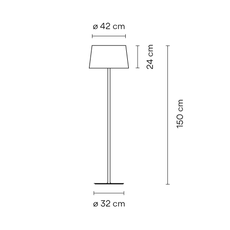 Warm 4905 ramos bassols lampadaire floor light  vibia 490510  design signed nedgis 152870 thumb