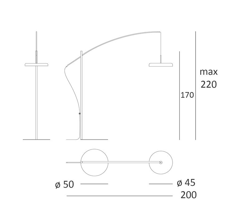 Zero 11 paolo cappello lampadaire floor light  lumen center italia zr11103   design signed nedgis 163926 product