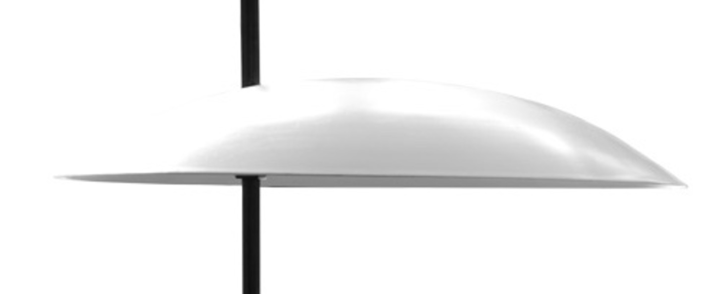 Lampe a poser 1013 tige canon de fusil blanc o33cm h39 7cm disderot normal