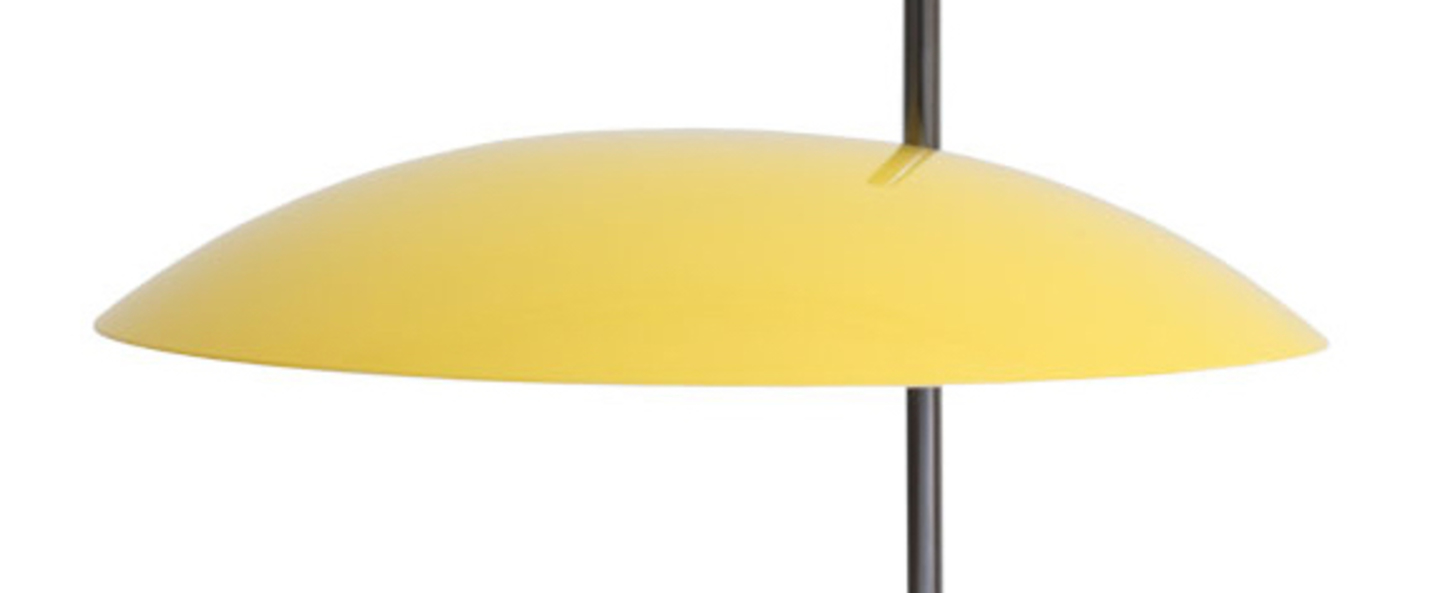 Lampe a poser 1013 tige chrome jaune o33cm h39 7cm disderot normal