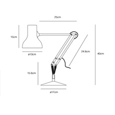 Type 75 mini sir kenneth grange  applique murale wall light  anglepoise 31344  design signed 56975 thumb