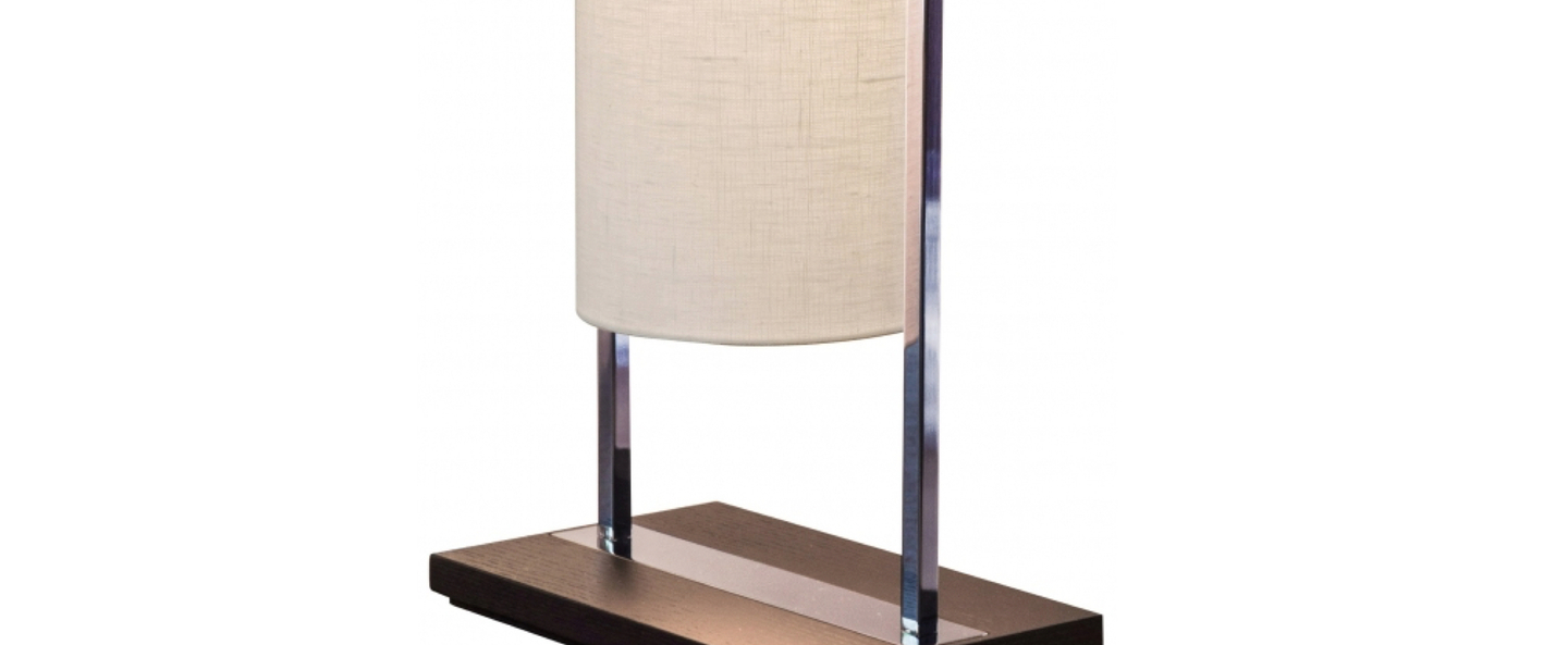 Lampe a poser athena lin blanc l27 5cm h60cm contardi normal