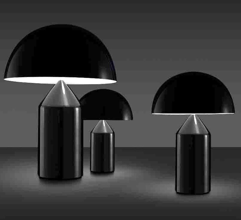 Atollo vico magistretti oluce 233 black luminaire lighting design signed 22120 product