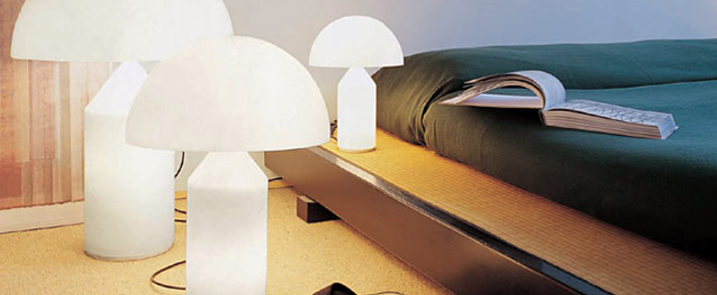 banner-image Lampe a poser atollo opalin opaque h35cm oluce normal