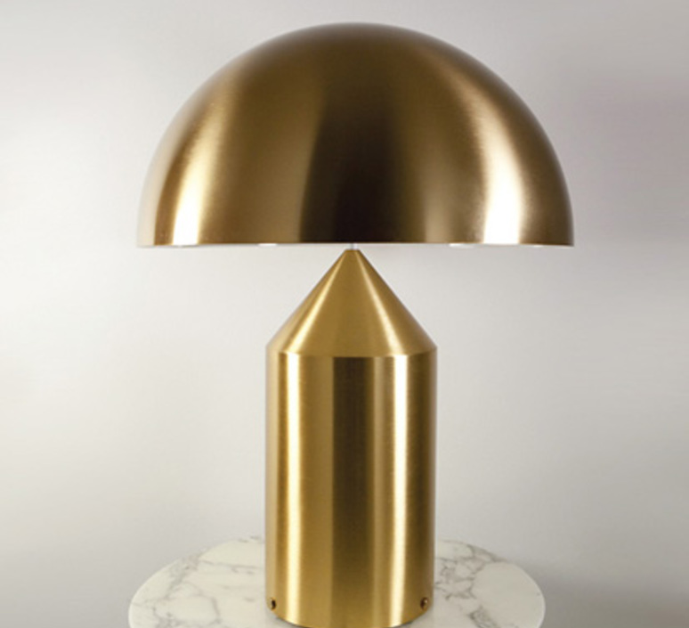 Atollo vico magistretti oluce 238 gold luminaire lighting design signed 22139 product