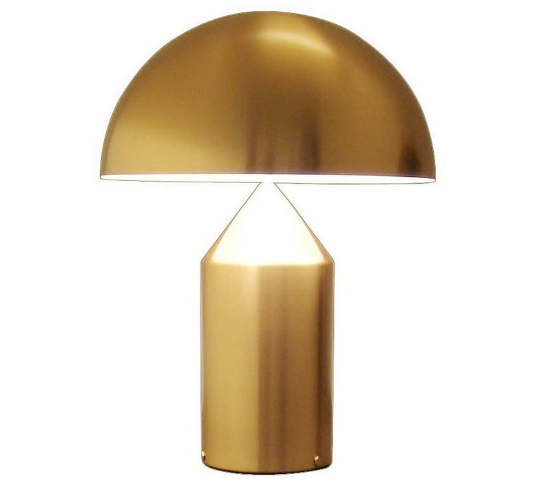 Atollo vico magistretti oluce 239 gold luminaire lighting design signed 22128 product