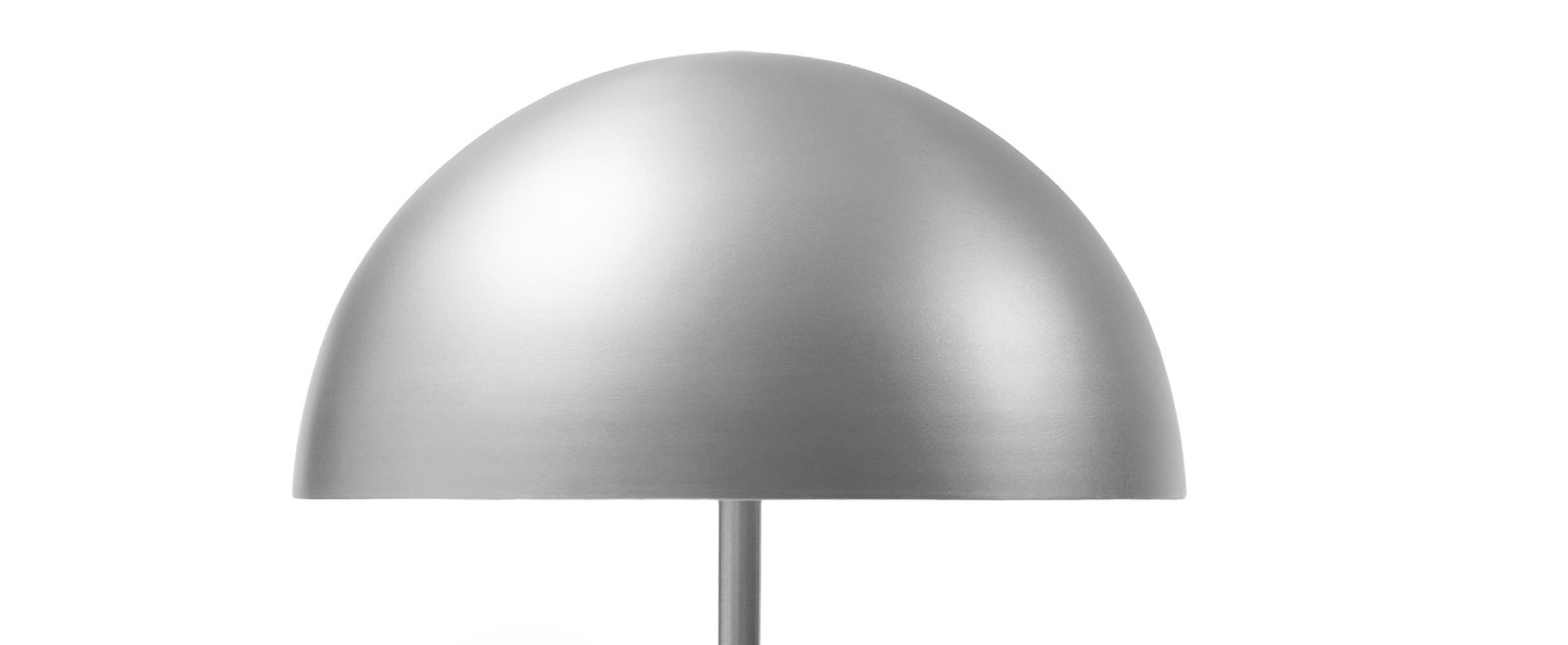 Lampe a poser baby dome aluminium o25cm h24 5cm mater normal